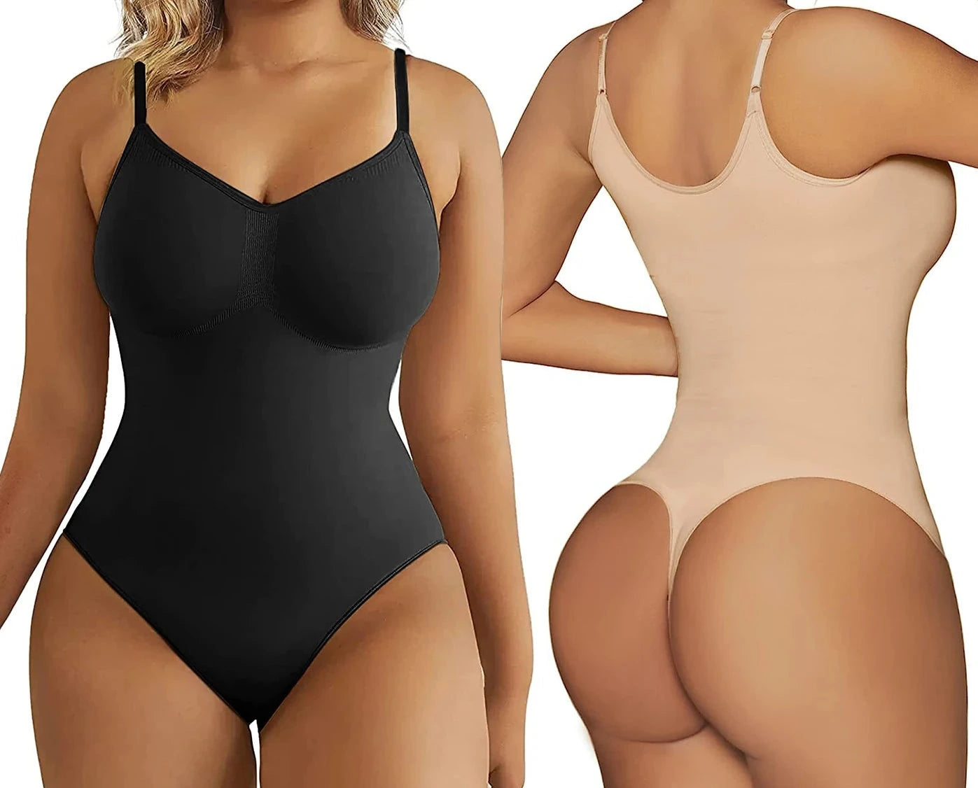 Tummy Control Thong Bodysuit